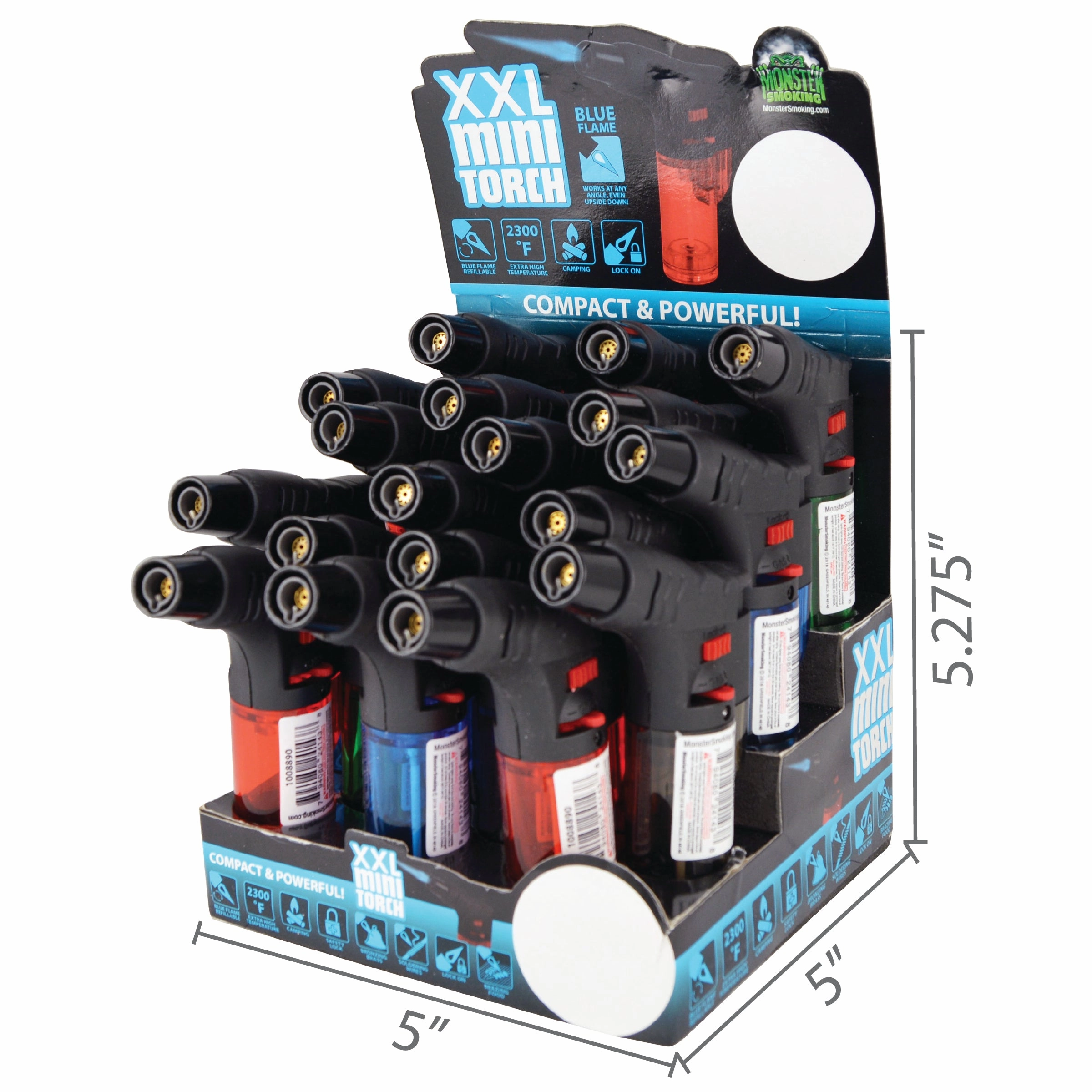 XXL Thin Torch Lighter - 18 Pieces Per Retail Ready Display 24143