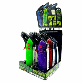 XXL Torch Lighter With Transparent Handle - 6 Pieces Per Retail Ready Display 25277